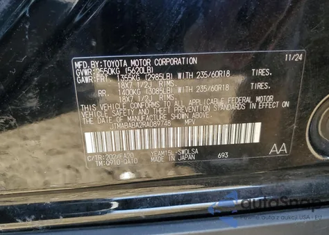 2024 Subaru Solterra Premium z USA, uszkodzony, nr VIN JTMABABA2RA089748